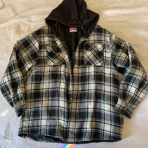 Wrangler Plaid Hooded Jacket